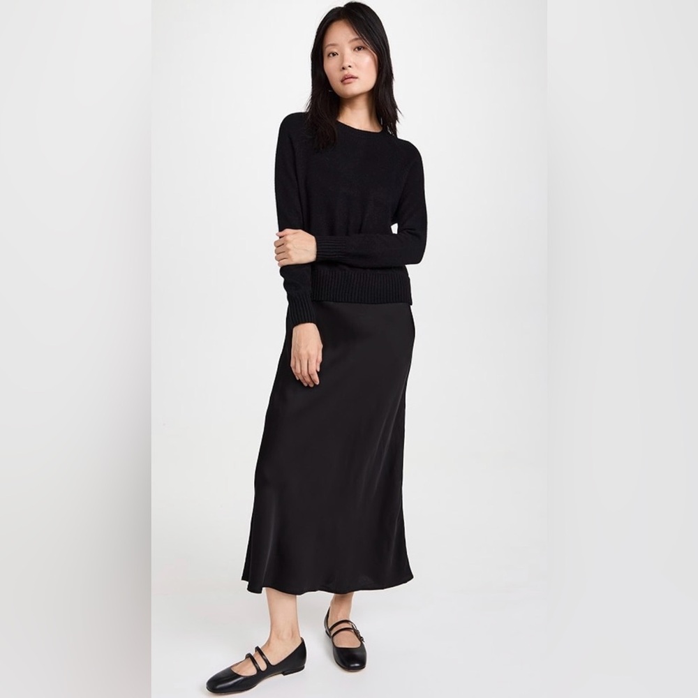 Astr the Label Helene Mixed Media Black Sweater Dress Sz L